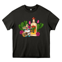 Asphalt mexican tequila gnomes guitar roses cactus serape Heavy Core Tee - Artiststas