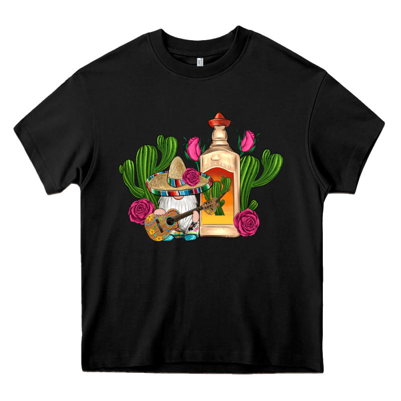 Mexican Tequila Gnomes Guitar Roses Cactus Serape Heavy Core Tee by Artiststas | Teevron