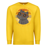 Lemon funny retro sunset eff you see kay why oh you cat lovers t shirt Premium Sweatshirt - ArtChic