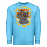 Ocean Blue funny retro sunset eff you see kay why oh you cat lovers t shirt Premium Sweatshirt - ArtChic
