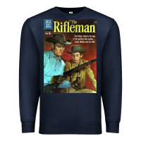 Navy The Rifleman Retro Western Premium Sweatshirt - ArtChic