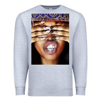 Heather Grey erykah badu baduizm 1 Premium Sweatshirt - ArtChic