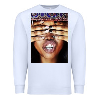 White erykah badu baduizm 1 Premium Sweatshirt - ArtChic