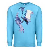 Ocean Blue sadako 1 Premium Sweatshirt - ArtChic