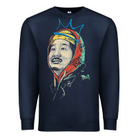 Navy animated bobby lee tiger belly Premium Sweatshirt - ArtChic