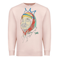 Pale Pink animated bobby lee tiger belly Premium Sweatshirt - ArtChic