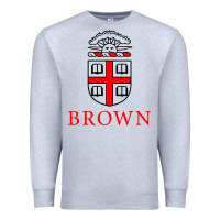 Heather Grey brown university Premium Sweatshirt - ArtChic