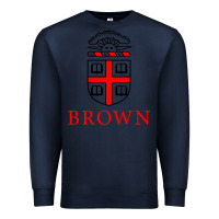 Navy brown university Premium Sweatshirt - ArtChic