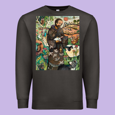 Saint Francis Premium Sweatshirt Designed By Artchic
