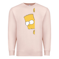 Pale Pink simpsons Premium Sweatshirt - ArtChic
