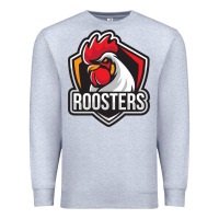 Heather Grey rooster art Premium Sweatshirt - ArtChic