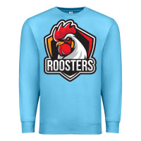 Ocean Blue rooster art Premium Sweatshirt - ArtChic