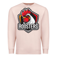 Pale Pink rooster art Premium Sweatshirt - ArtChic