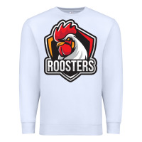 White rooster art Premium Sweatshirt - ArtChic