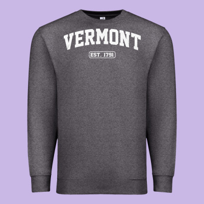 Vermont Vintage State Athletic Style Pullover Hoodie Premium Sweatshirt Designed By Artchic