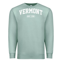 Seafoam vermont vintage state athletic style pullover hoodie Premium Sweatshirt - ArtChic
