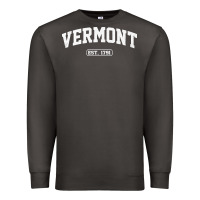 Smoke vermont vintage state athletic style pullover hoodie Premium Sweatshirt - ArtChic