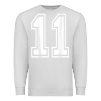 Dove Grey number 11 shirt sports player number back of shirt Premium Sweatshirt - ArtChic