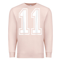 Pale Pink number 11 shirt sports player number back of shirt Premium Sweatshirt - ArtChic