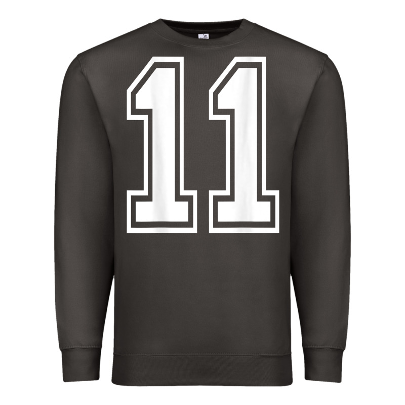 Number 11 Shirt Sports Player Number Back Of Shirt Premium Sweatshirt by ArtChic | Teevron