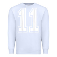 White number 11 shirt sports player number back of shirt Premium Sweatshirt - ArtChic