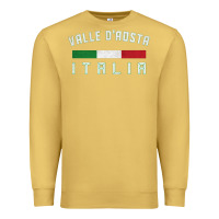Antique Gold valle d'aosta italia italy region typography design Premium Sweatshirt - ArtChic