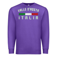 Purple valle d'aosta italia italy region typography design Premium Sweatshirt - ArtChic