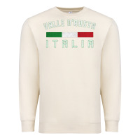 Sandshell valle d'aosta italia italy region typography design Premium Sweatshirt - ArtChic