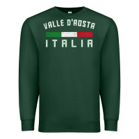 Sports Green valle d'aosta italia italy region typography design Premium Sweatshirt - ArtChic