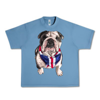 Pebble Blue English Dog Urban Heavy Tee - RanaPortraitStore