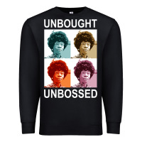 Black unbought unbossed shirley chisholm retro vintage gift long sleeve t sh Premium Sweatshirt - ArtChic