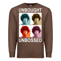 Chestnut unbought unbossed shirley chisholm retro vintage gift long sleeve t sh Premium Sweatshirt - ArtChic