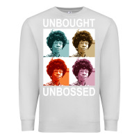 Dove Grey unbought unbossed shirley chisholm retro vintage gift long sleeve t sh Premium Sweatshirt - ArtChic