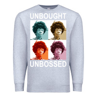 Heather Grey unbought unbossed shirley chisholm retro vintage gift long sleeve t sh Premium Sweatshirt - ArtChic