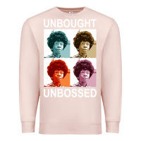 Pale Pink unbought unbossed shirley chisholm retro vintage gift long sleeve t sh Premium Sweatshirt - ArtChic