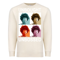Sandshell unbought unbossed shirley chisholm retro vintage gift long sleeve t sh Premium Sweatshirt - ArtChic