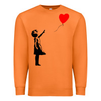 Carrot banksy girl with balloon Premium Sweatshirt - ArtChic