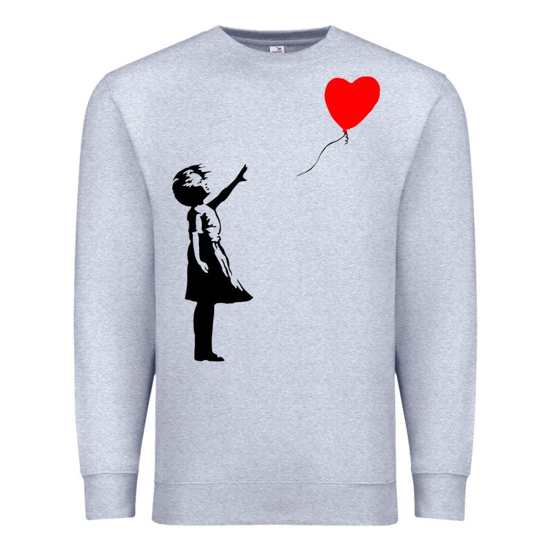 Banksy Girl With Balloon Premium Sweatshirt by ArtChic | Teevron