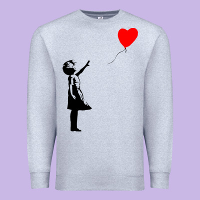 Banksy Girl With Balloon Premium Sweatshirt Designed By Artchic