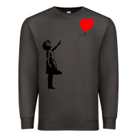 Smoke banksy girl with balloon Premium Sweatshirt - ArtChic
