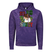 Cloud Purple ho ho howdy santa Vintage Hoodie - CowGirlArtShop