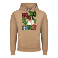 Vintage Coffee ho ho howdy santa Vintage Hoodie - CowGirlArtShop
