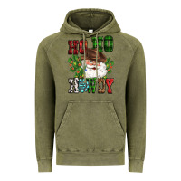 Vintage Olive ho ho howdy santa Vintage Hoodie - CowGirlArtShop