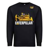 Black bulldozercat 1 Premium Sweatshirt - ArtChic