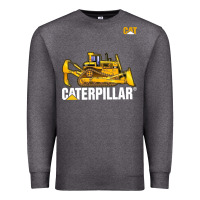 Charcoal Heather bulldozercat 1 Premium Sweatshirt - ArtChic