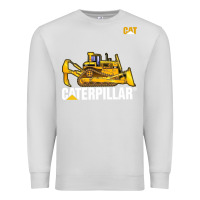 Dove Grey bulldozercat 1 Premium Sweatshirt - ArtChic