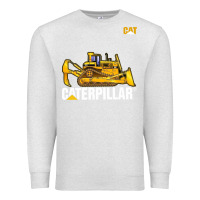 Oatmeal Heather bulldozercat 1 Premium Sweatshirt - ArtChic
