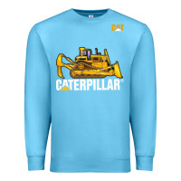 Ocean Blue bulldozercat 1 Premium Sweatshirt - ArtChic