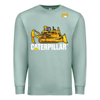 Seafoam bulldozercat 1 Premium Sweatshirt - ArtChic