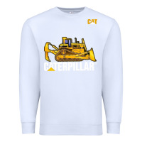 White bulldozercat 1 Premium Sweatshirt - ArtChic